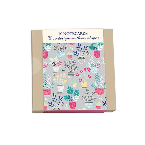 otter-house-stationery-flowerpot-notekarten-10er-pack-blumen image 1