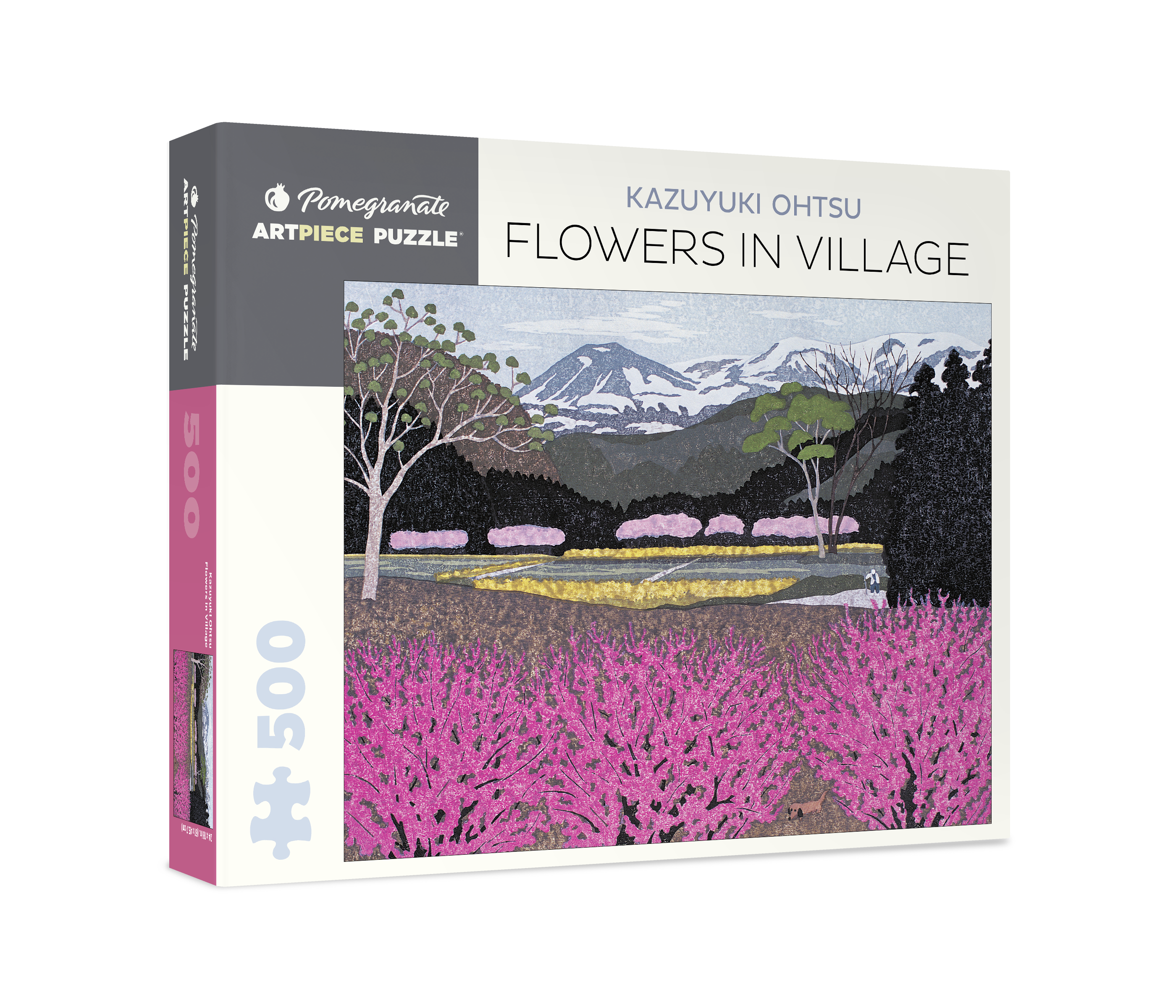 pomegranate-ohtsu-flowers-in-village-puzzle-500-teile-japan image 1