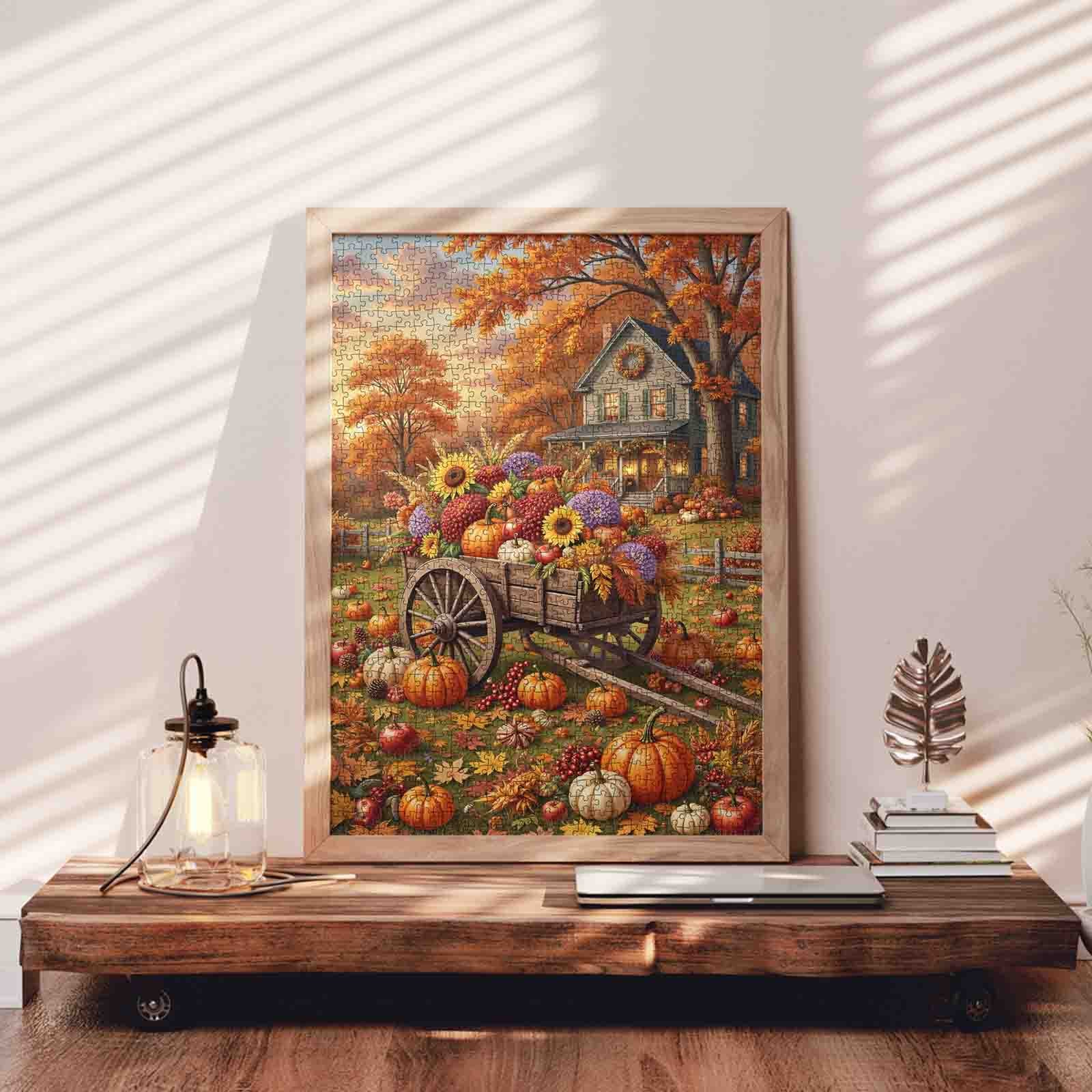 tucocoo-autumn-harvest-flower-wagon-puzzle-1000-teile-herbst image 3