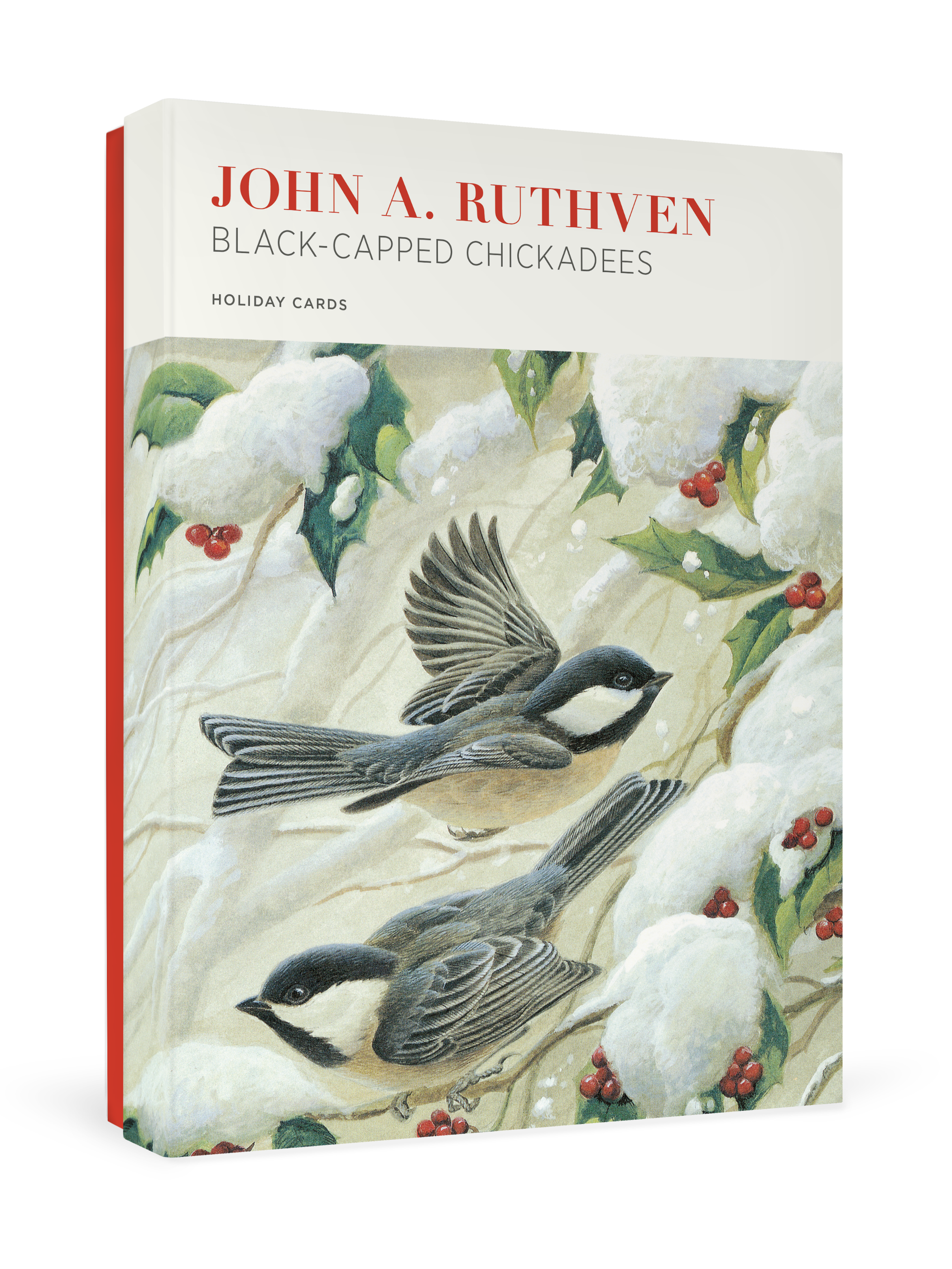pomegranate-john-ruthven-chickadees-weihnachtskarten-set image 1
