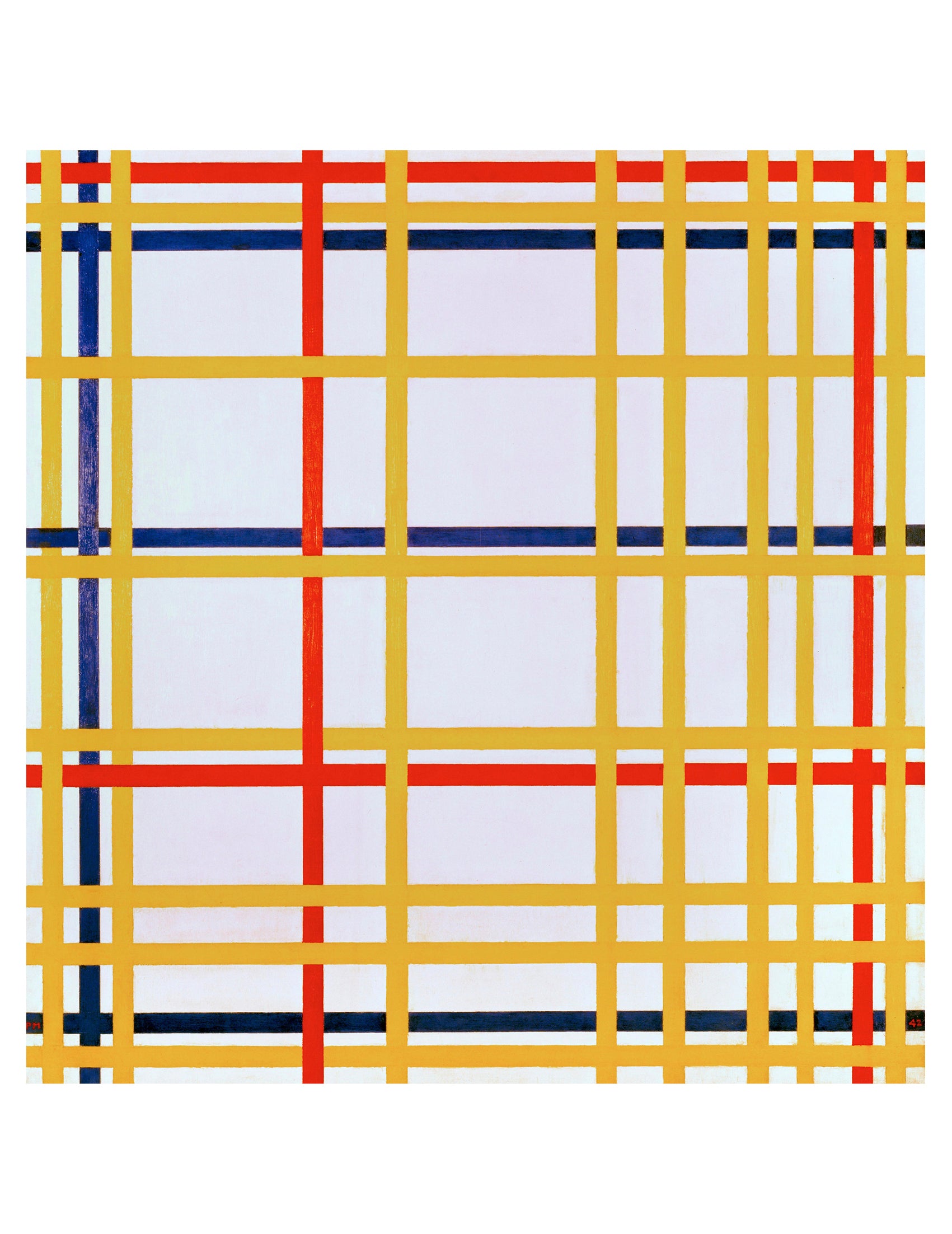 pomegranate-piet-mondrian-gru-kartenset-mit-box-broadway-boogie image 2