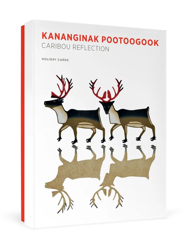 pomegranate-pootoogook-caribou-weihnachtskarten-box-karibu image 1