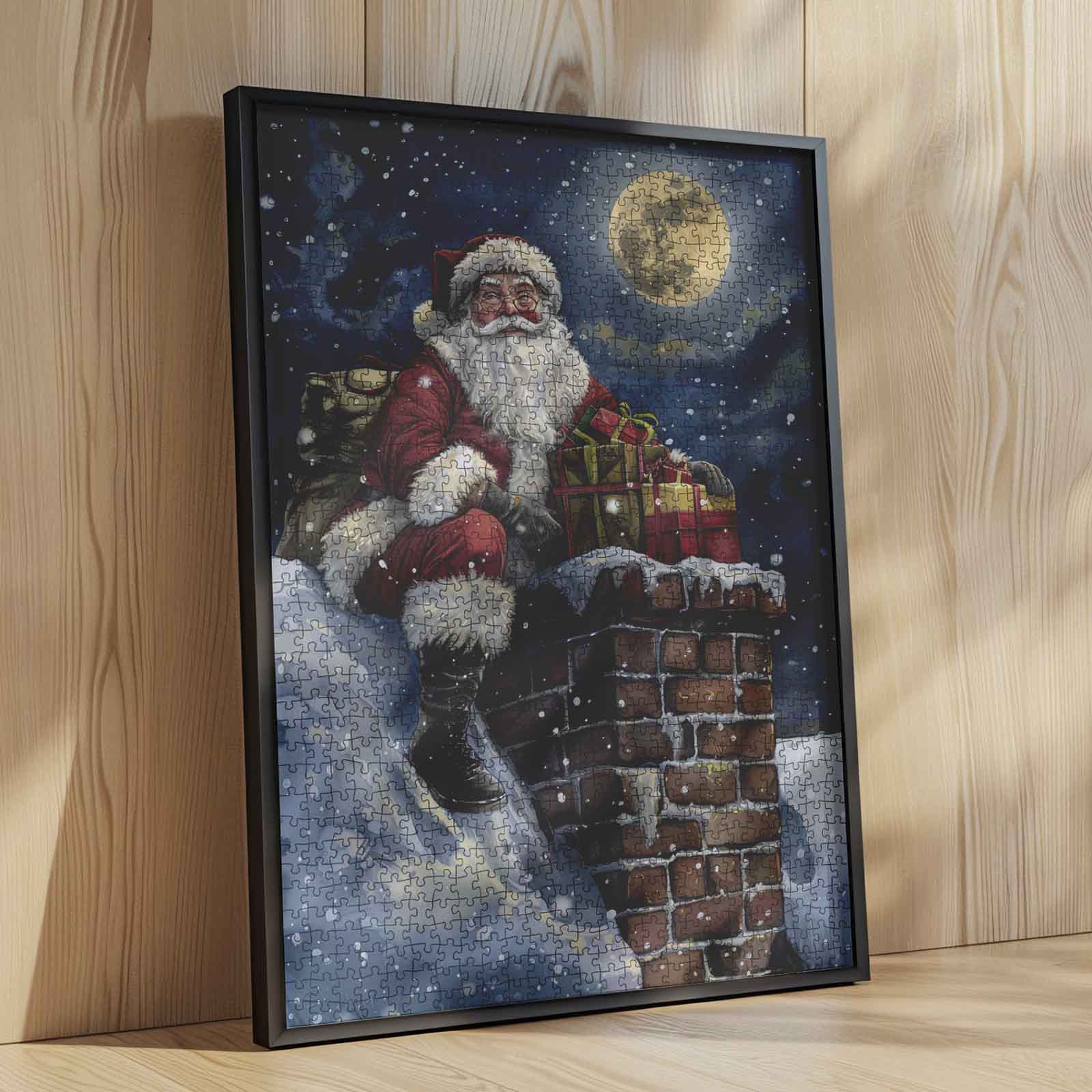 tucocoo-moonlit-rooftop-santa-puzzle-1000-teile-weihnachten image 4
