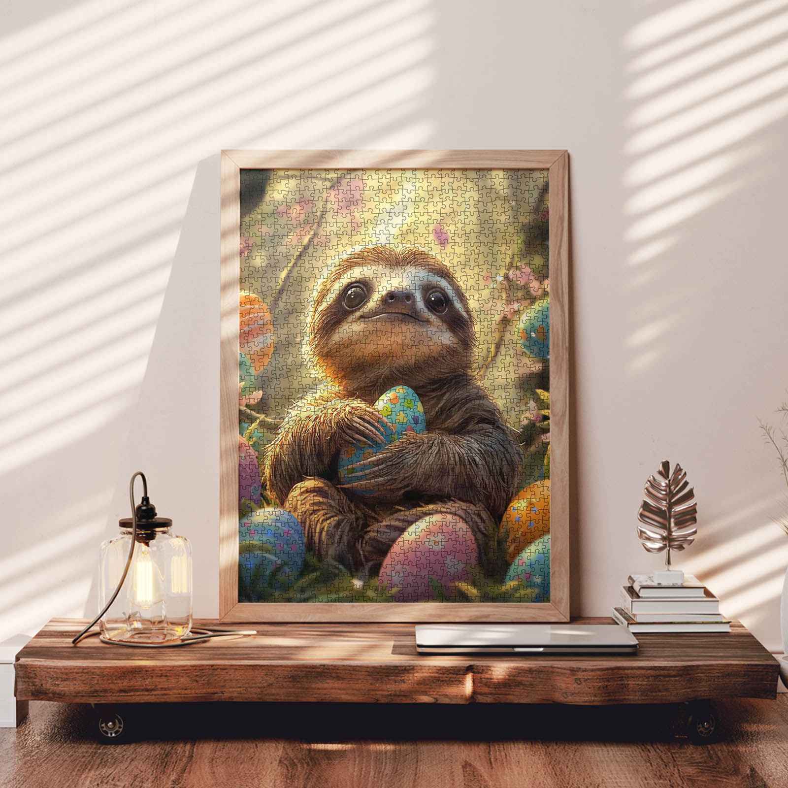 tucocoo-sloth-easter-eggs-puzzle-1000-teile-faultier image 3