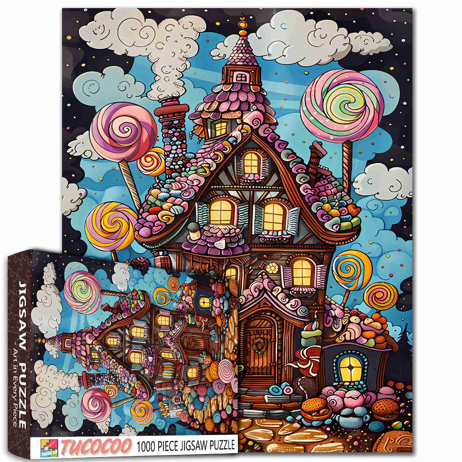 tucocoo-candy-cottage-fantasy-puzzle-1000-teile-s-ssigkeiten image 1