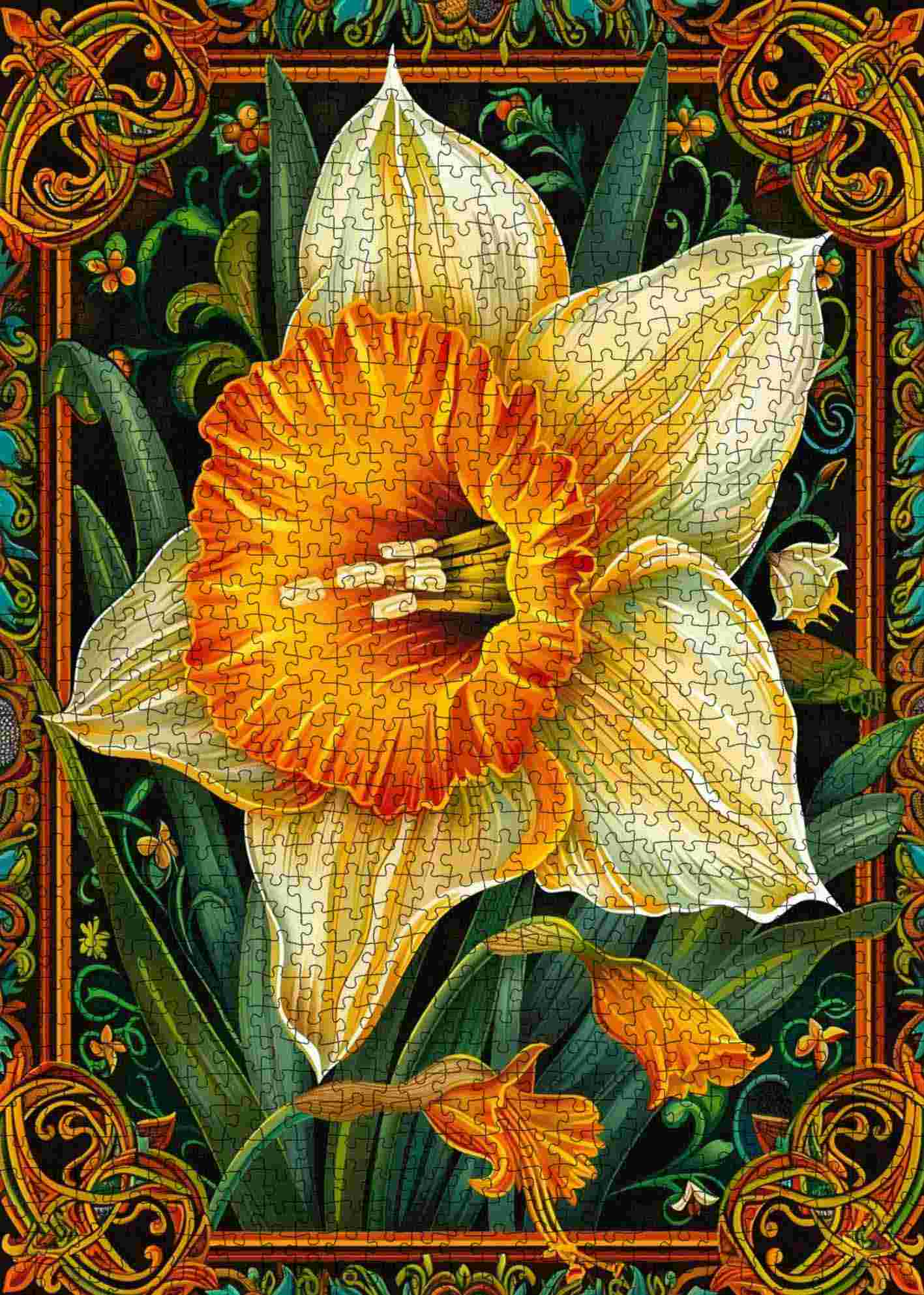 tucocoo-jigsaw-puzzles-golden-daffodil-charm-puzzle-1000-teile-blumen image 2