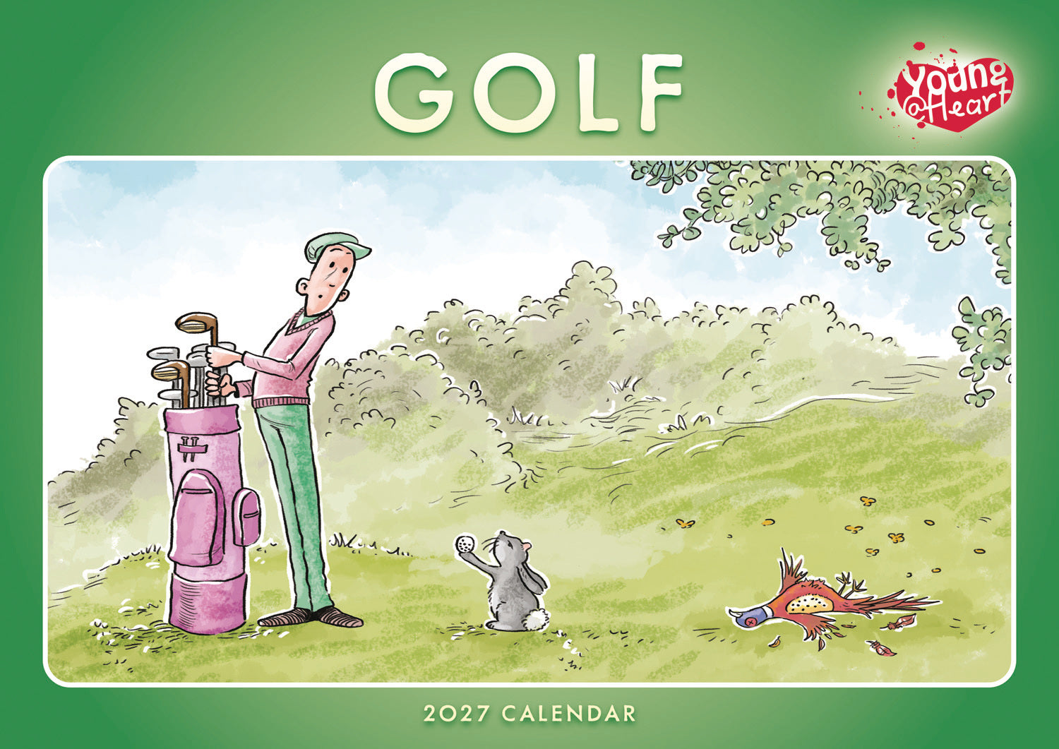 otter-house-golf-young-at-heart-a4-kalender-2027-humor image 1