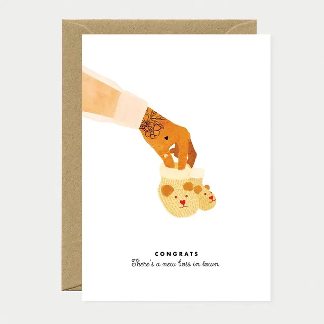 all-the-ways-to-say-greeting-cards-congrats-new-boss-babykarte-a6 image 1