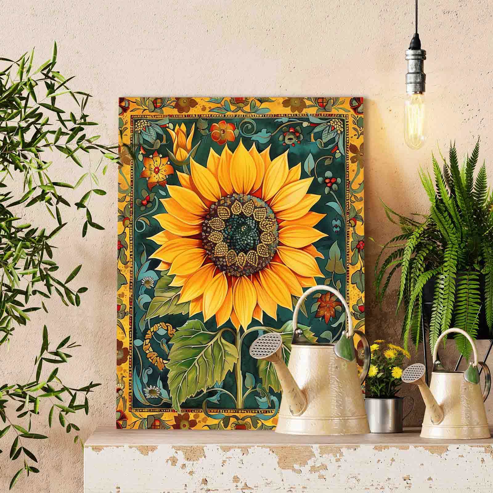 tucocoo-golden-sunflower-bloom-malen-nach-zahlen-40x50-ohne-rahmen image 2