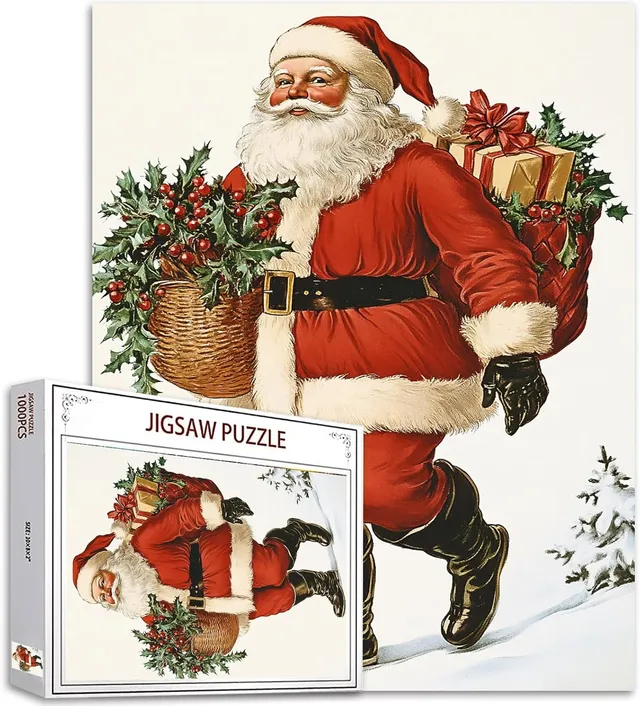 tucocoo-vintage-santa-claus-portrait-puzzle-1000-teile-weihnachten image 1
