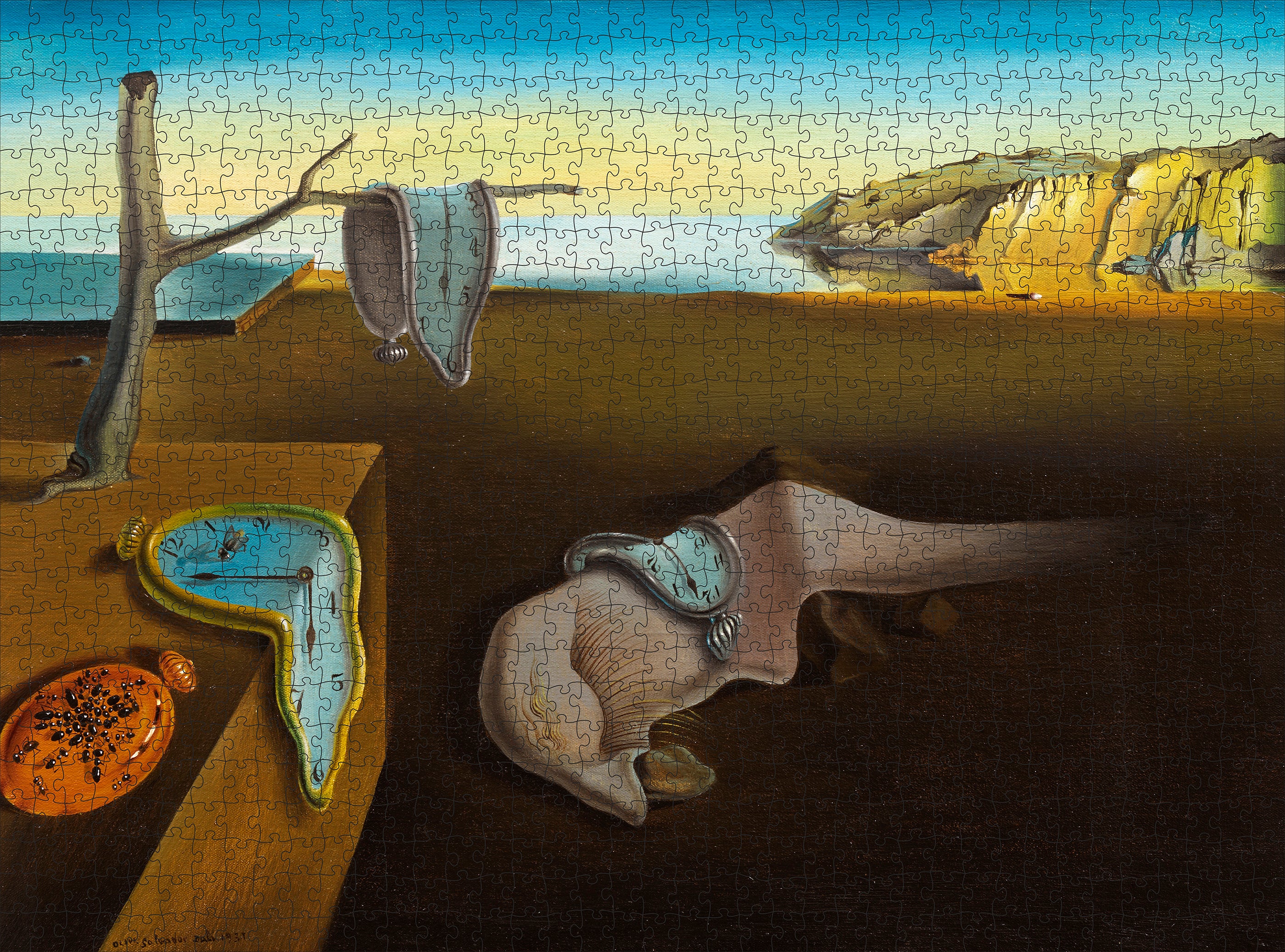 pomegranate-salvador-dal-persistence-of-memory-puzzle-1000-teile image 2