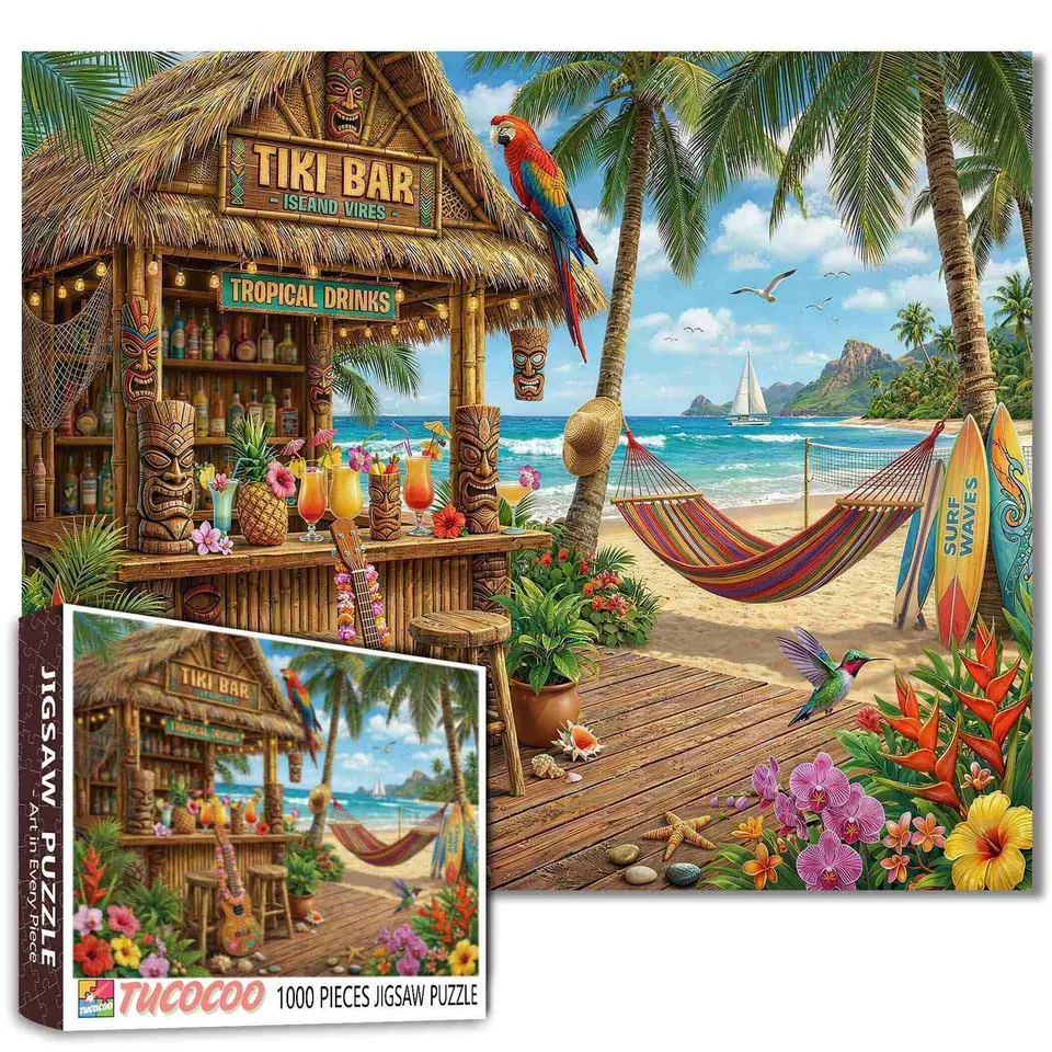 tucocoo-tropical-tiki-bar-puzzle-1000-teile-insel image 1