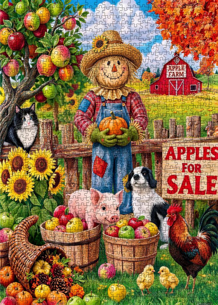 tucocoo-jigsaw-puzzles-autumn-apple-farm-harvest-puzzle-1000-teile image 2