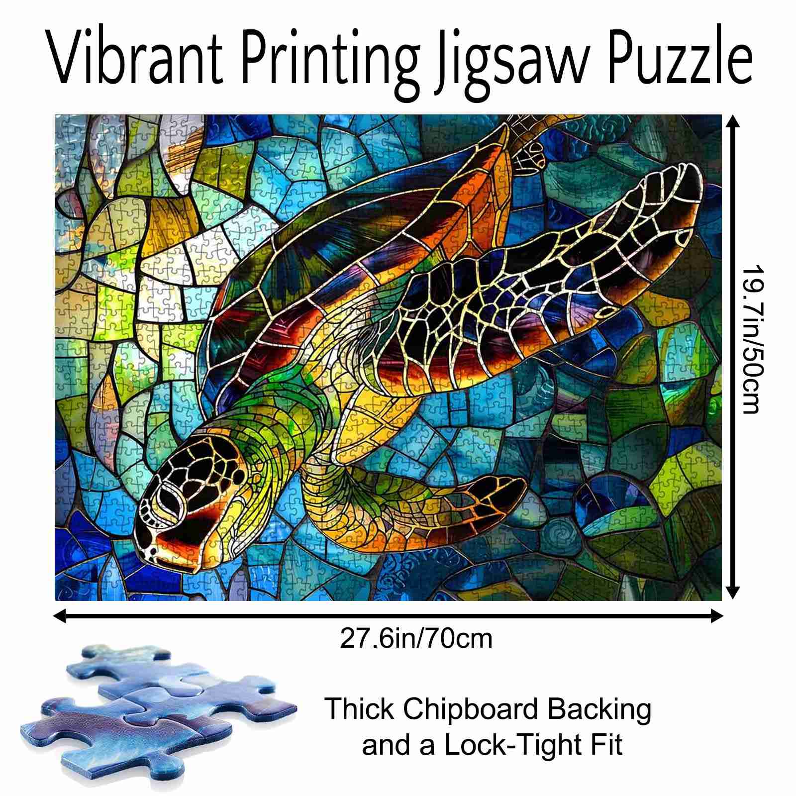 tucocoo-sea-turtle-stained-glass-puzzle-1000-teile-schildkr-te image 5