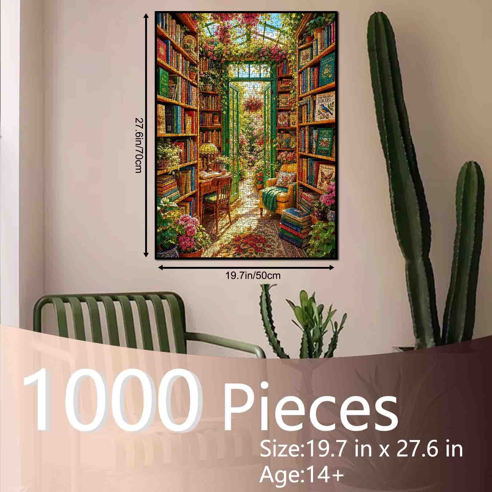 tucocoo-blooming-book-nook-puzzle-1000-teile-b-cher-blumen image 5