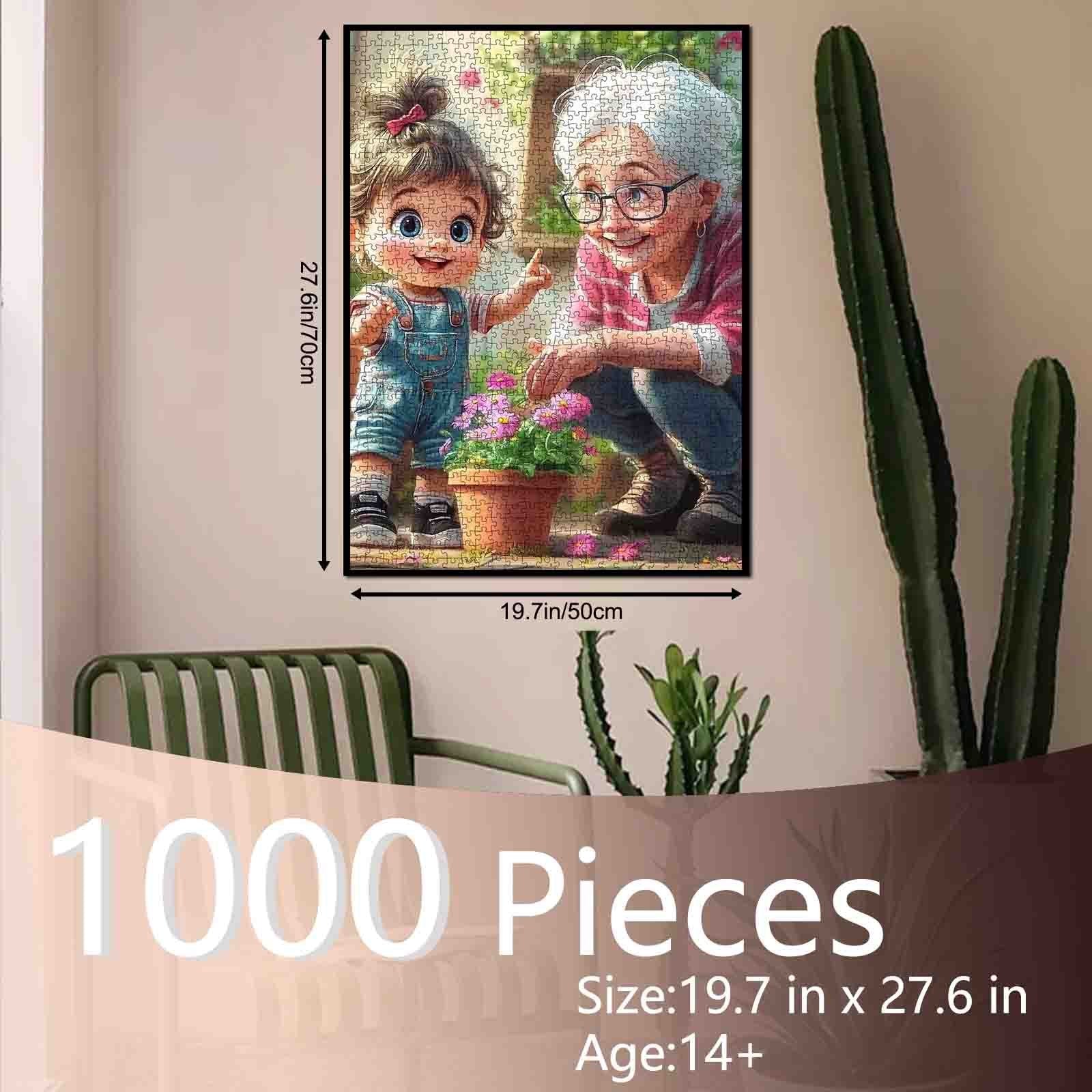 tucocoo-grandma-and-granddaughter-gardening-puzzle-1000-teile-garten image 5