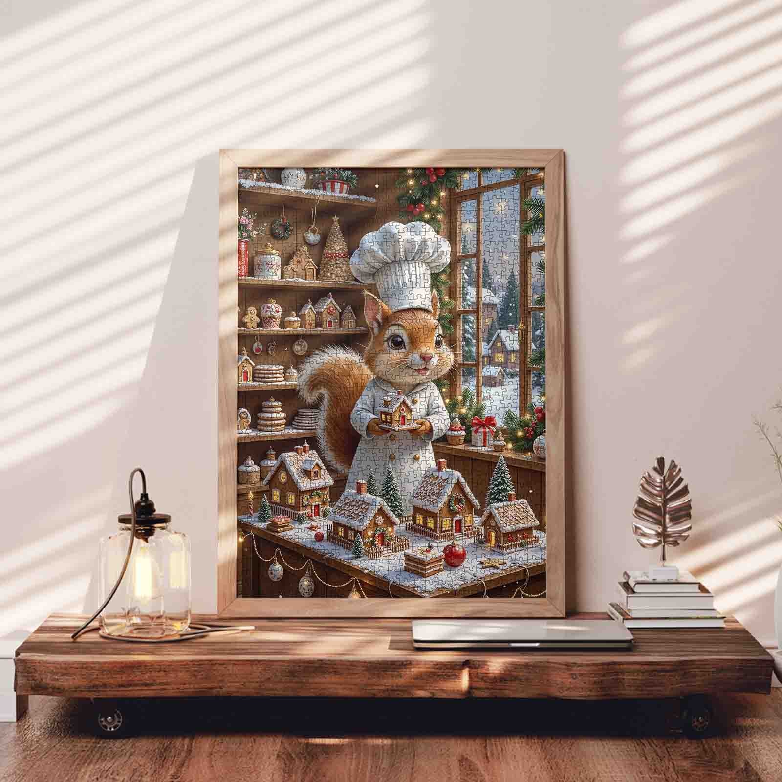 tucocoo-christmas-squirrel-baker-puzzle-1000-teile-backen image 3