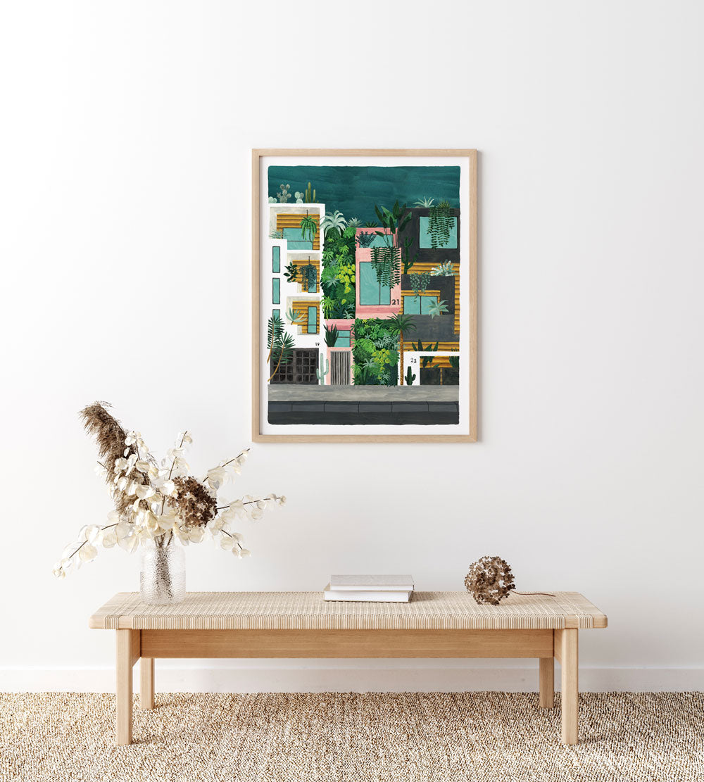 all-the-ways-to-say-buildings-poster-stadt-gr-n-50x70 image 2
