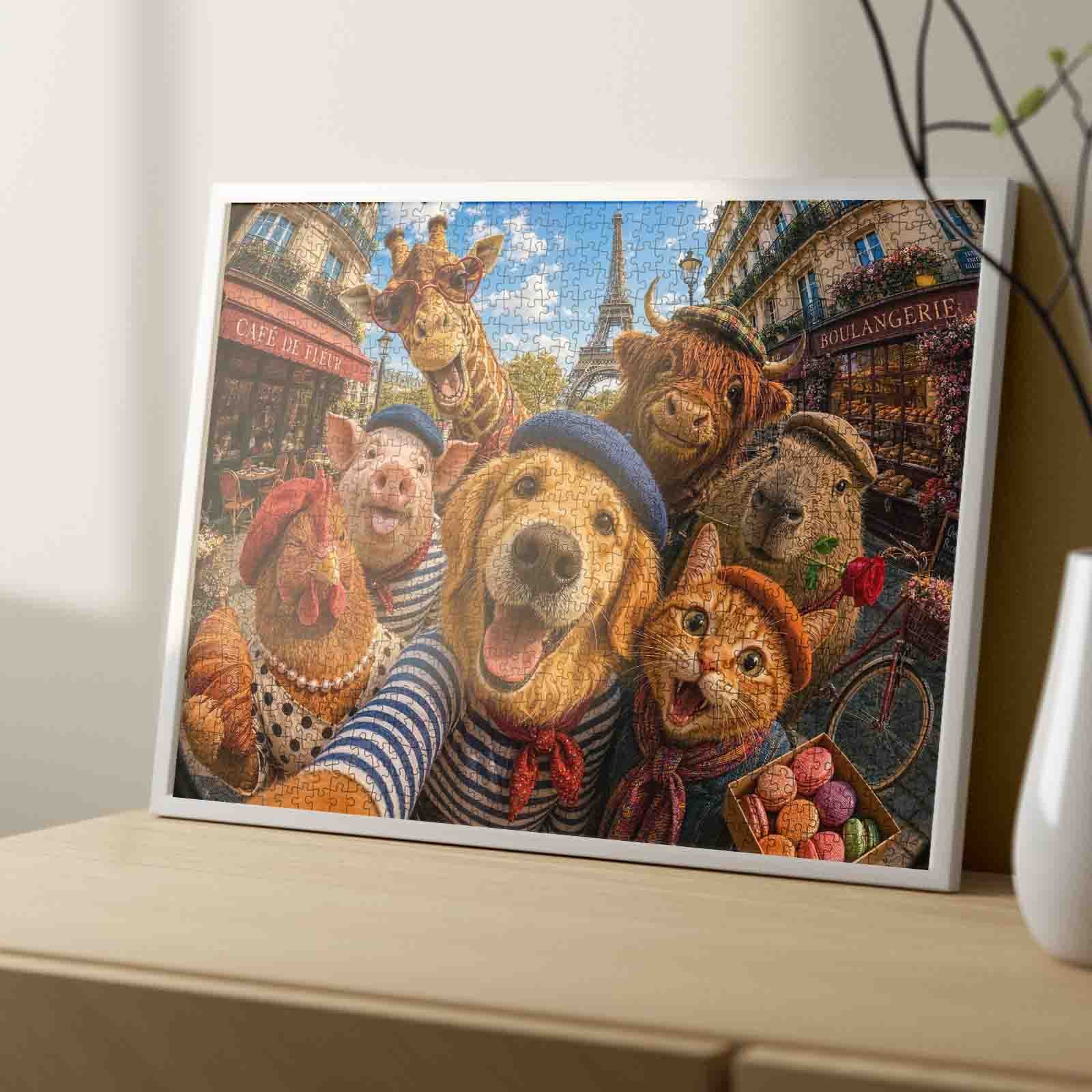 tucocoo-paris-animal-friends-selfie-puzzle-1000-teile-tiere image 4