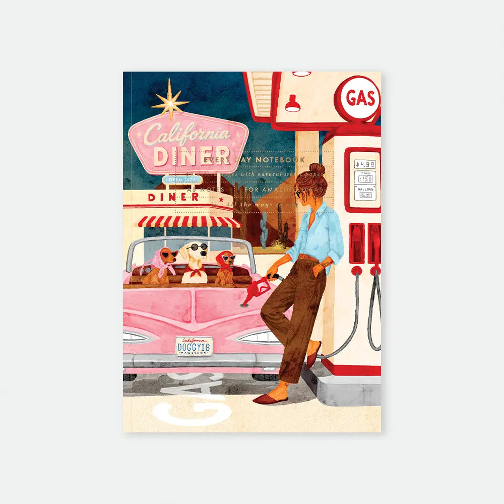 all-the-ways-to-say-california-diner-notizbuch-a5-retro image 1