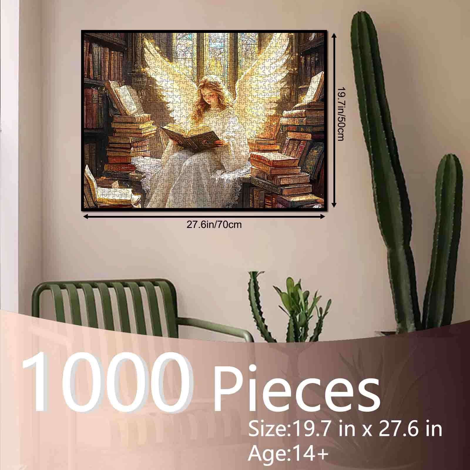 tucocoo-jigsaw-puzzles-library-angel-puzzle-1000-teile-bibliothek image 5