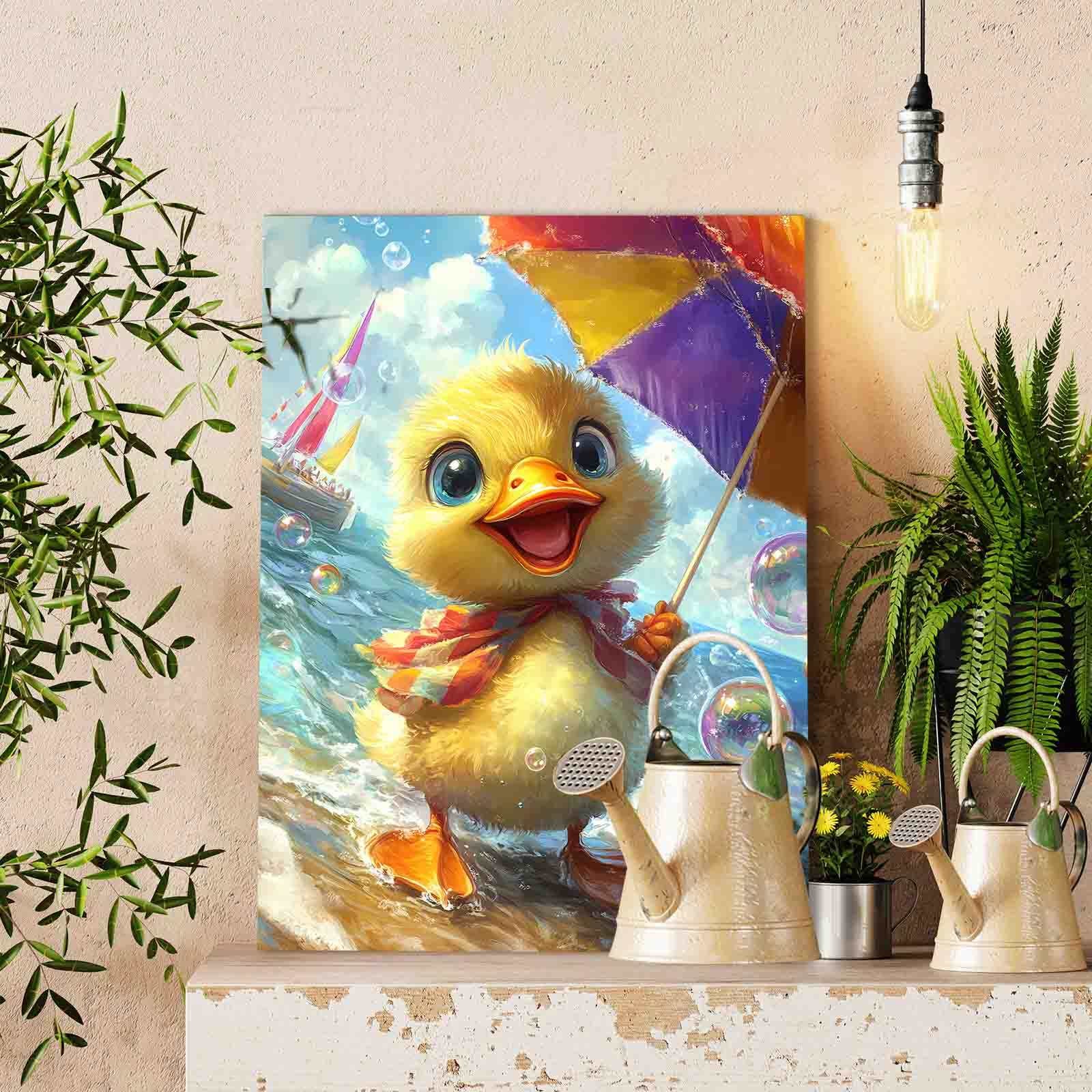 tucocoo-sunny-duckling-at-seaside-malen-nach-zahlen-ohne-rahmen-40x50 image 2