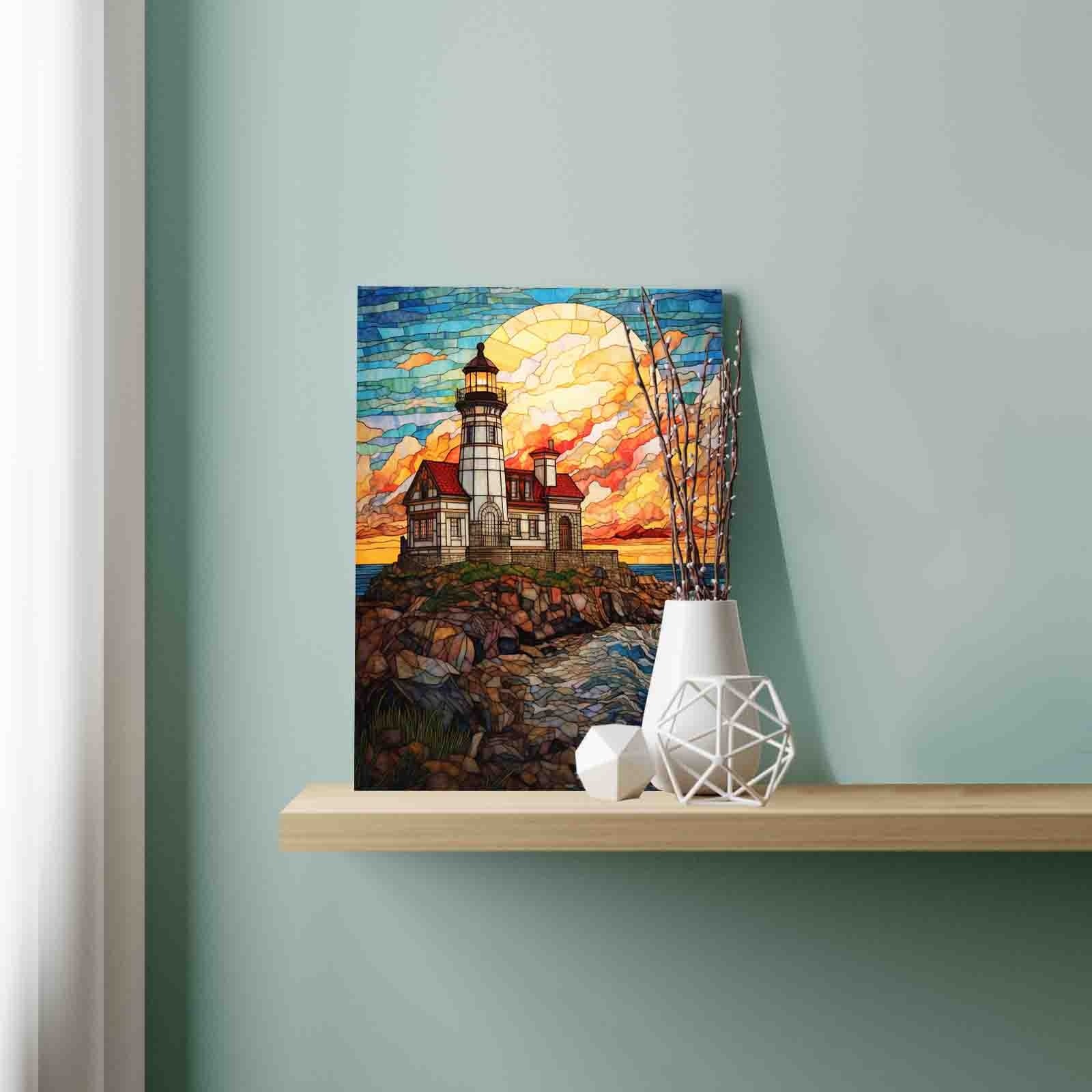 tucocoo-paint-by-numbers-lighthouse-sunset-malen-nach-zahlen-40x50 image 3