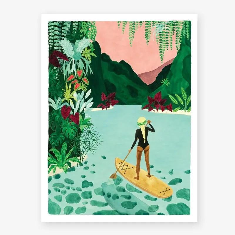 all-the-ways-to-say-paddle-girl-affiche-50x70-tropen image 1