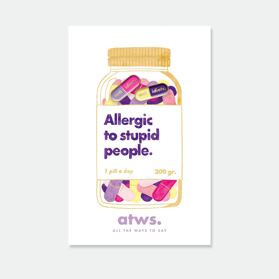 all-the-ways-to-say-anti-idiots-duo-pins-emaille-kapsel-gold image 1