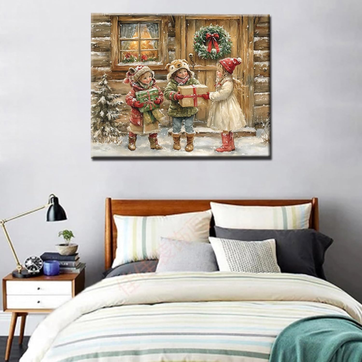 tucocoo-christmas-3-girls-malen-nach-zahlen-40x50cm-schnee image 3