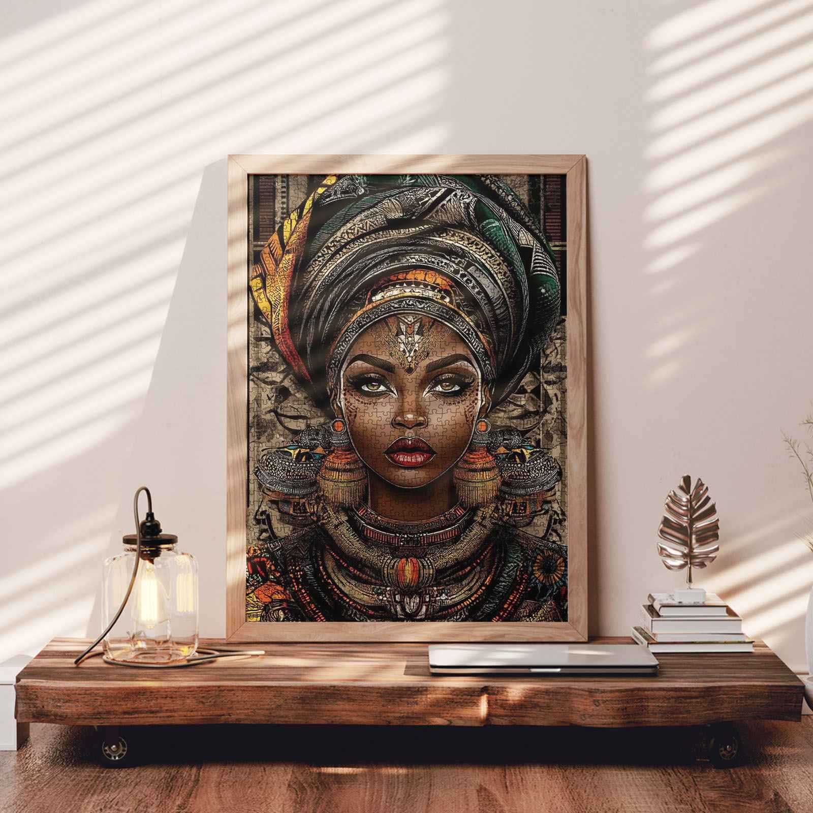 tucocoo-majestic-queen-tribal-puzzle-1000-teile-frau image 3