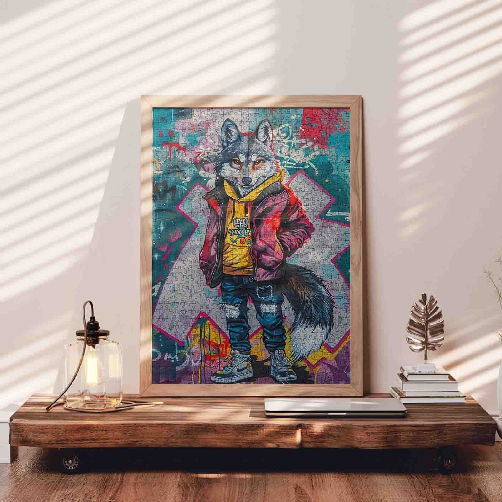 tucocoo-jigsaw-puzzles-graffiti-wolf-puzzle-1000-teile image 3