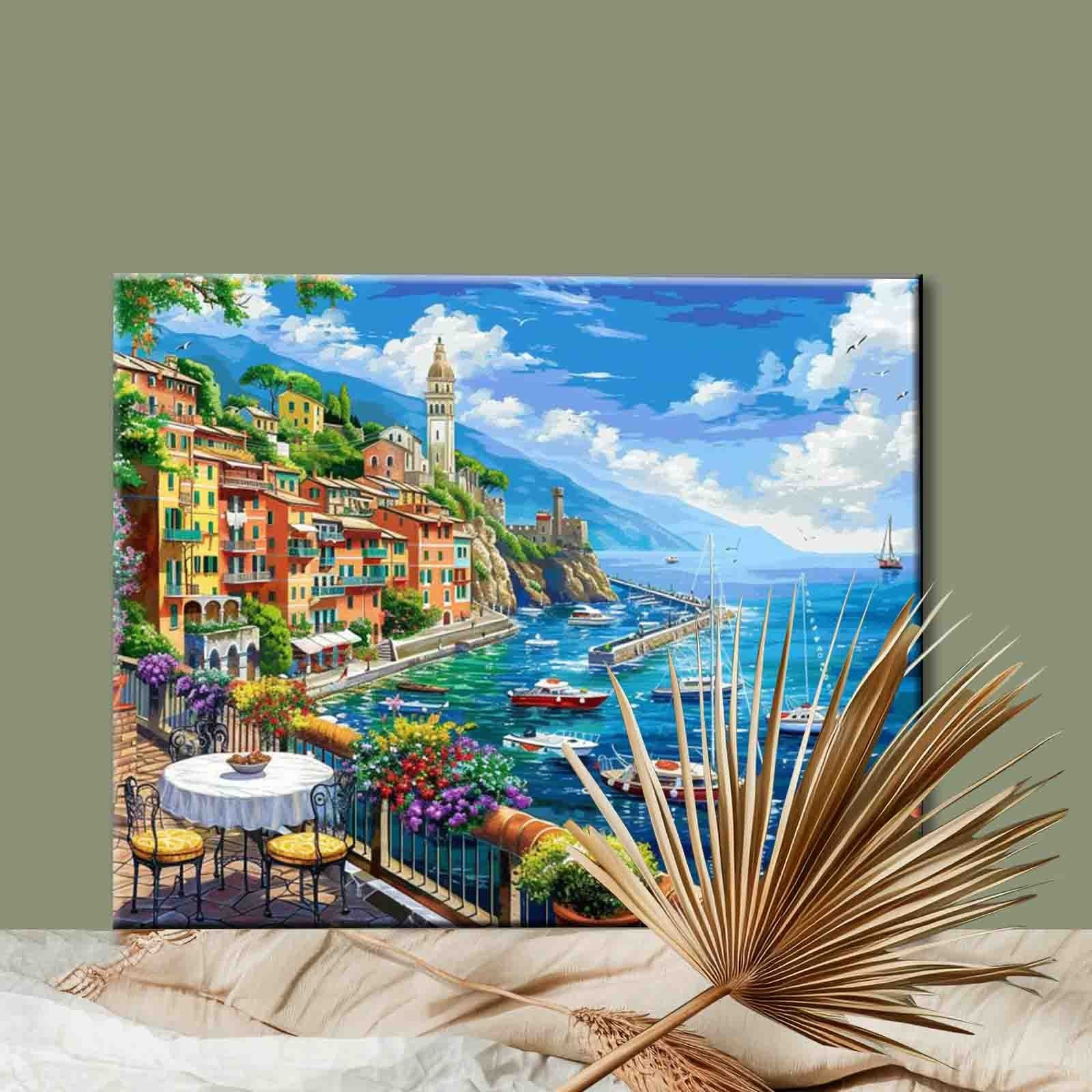 tucocoo-colorful-seaside-village-malen-nach-zahlen-40x50-ohne-rahmen image 2