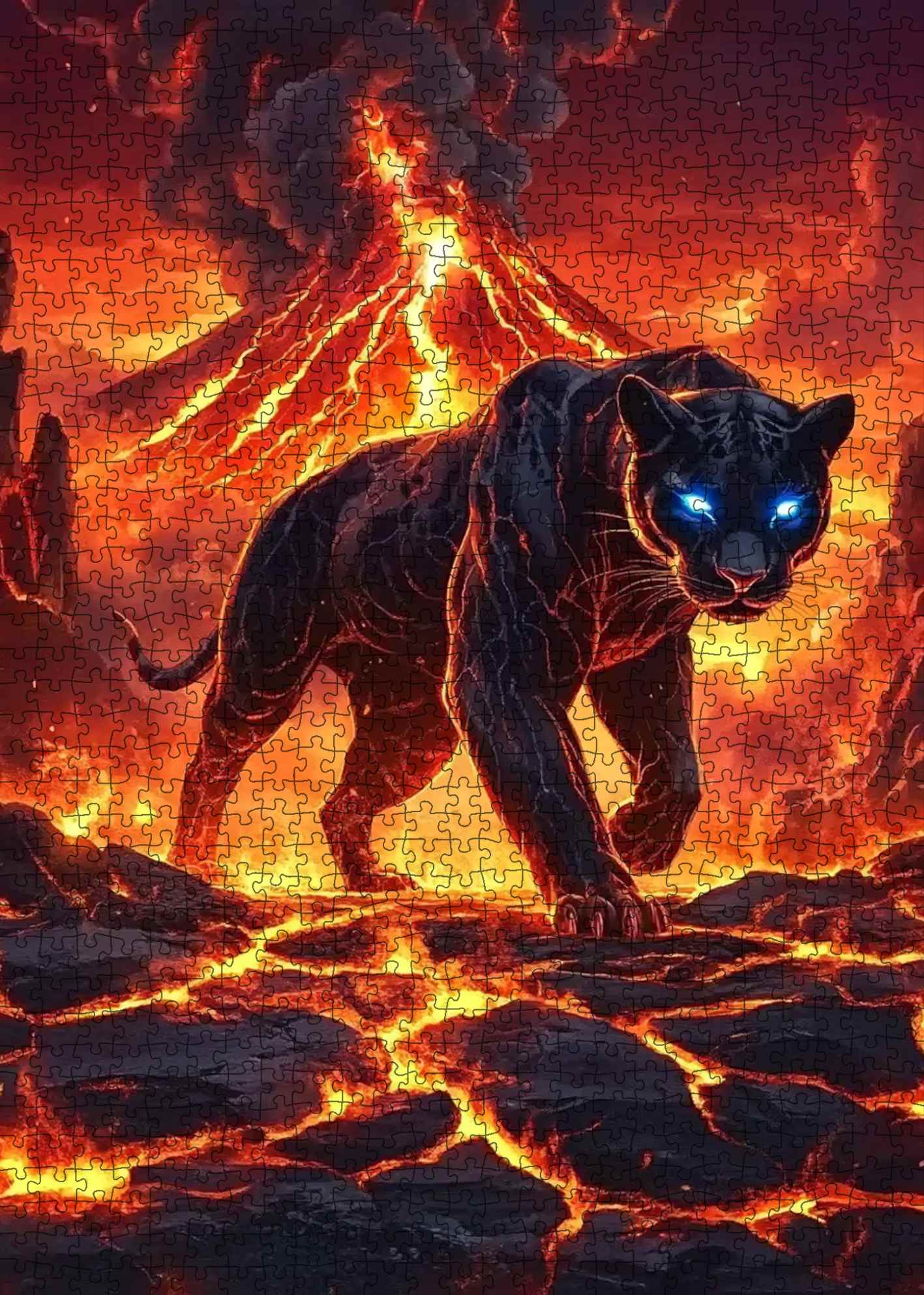 tucocoo-lava-panther-puzzle-1000-teile-panther image 2