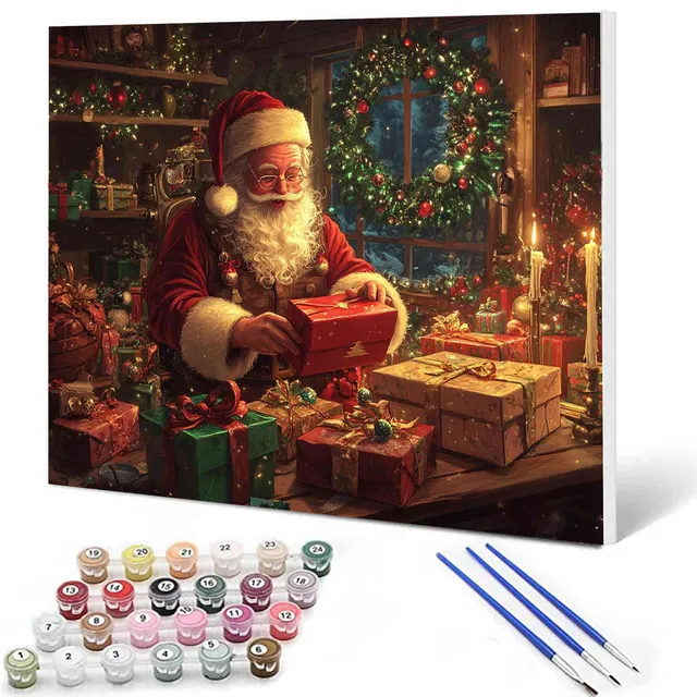 tucocoo-house-full-of-gifts-malen-nach-zahlen-40x50-weihnachten image 1