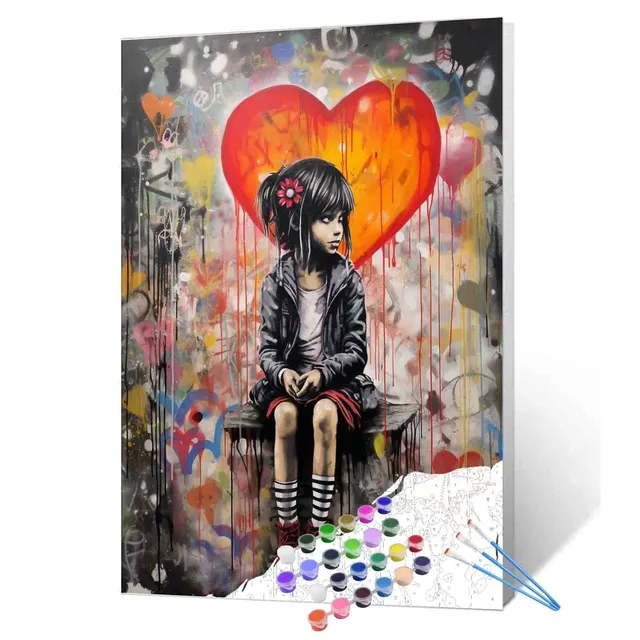 tucocoo-lonely-girl-with-heart-malen-nach-zahlen-40x50cm-ohne-rahmen image 1