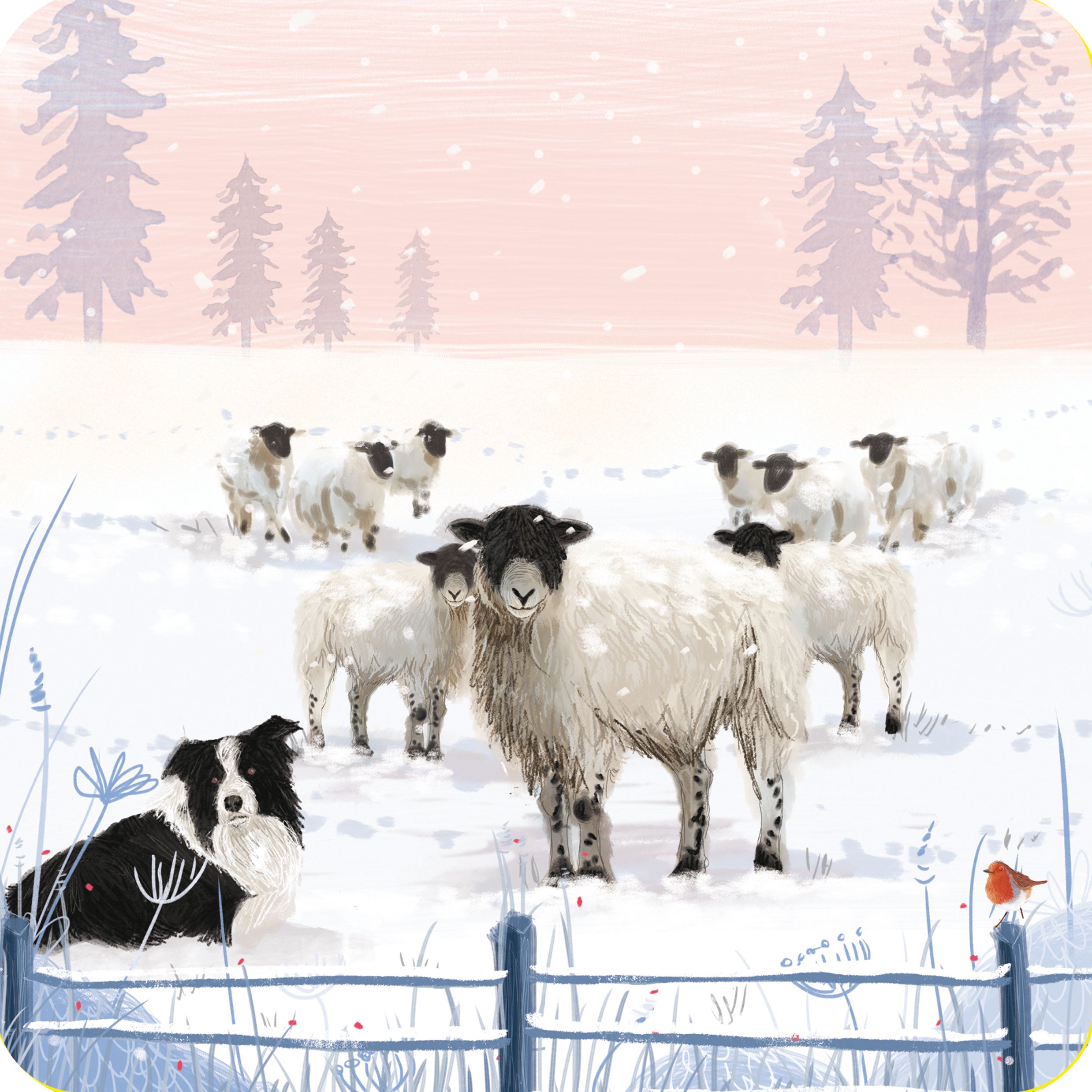 otter-house-flock-of-sheep-weihnachtskarten-10er-pack image 1