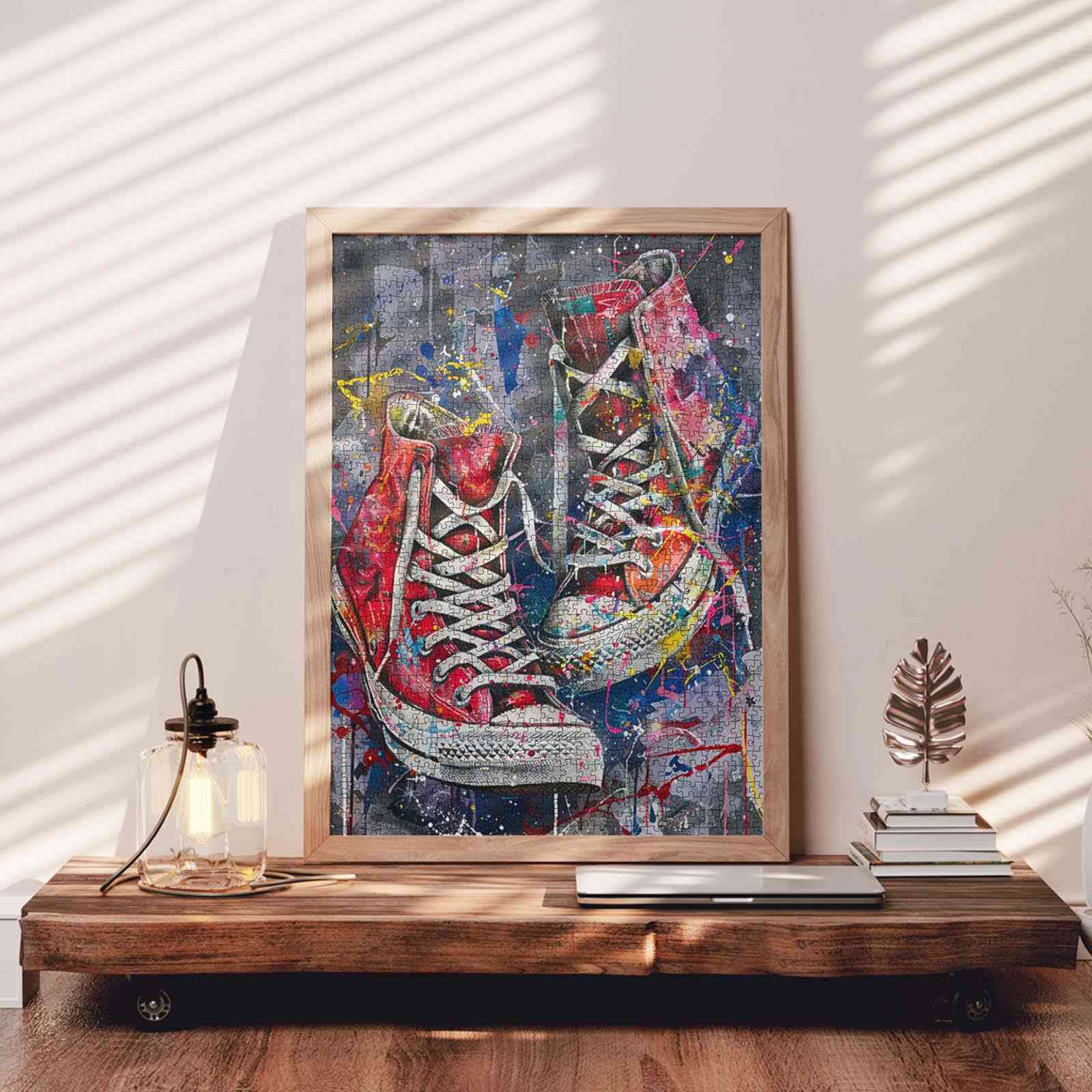 tucocoo-jigsaw-puzzles-red-graffiti-sneakers-puzzle-1000-teile image 3