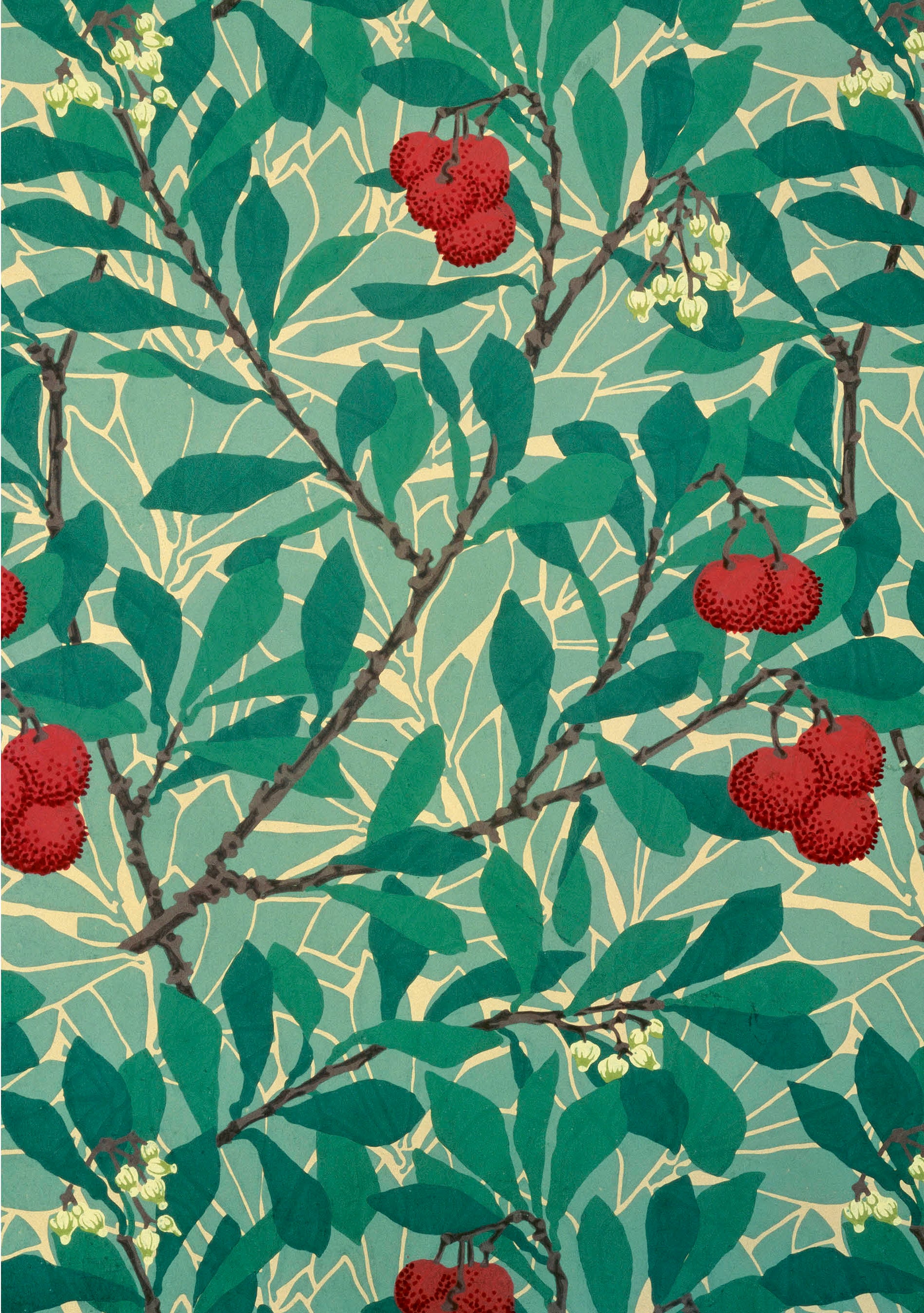 pomegranate-morris-weihnachtskarten-arbutus-blumen image 2
