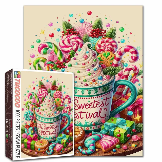 tucocoo-jigsaw-puzzles-sweet-christmas-candy-festival-puzzle-1000-teile image 1