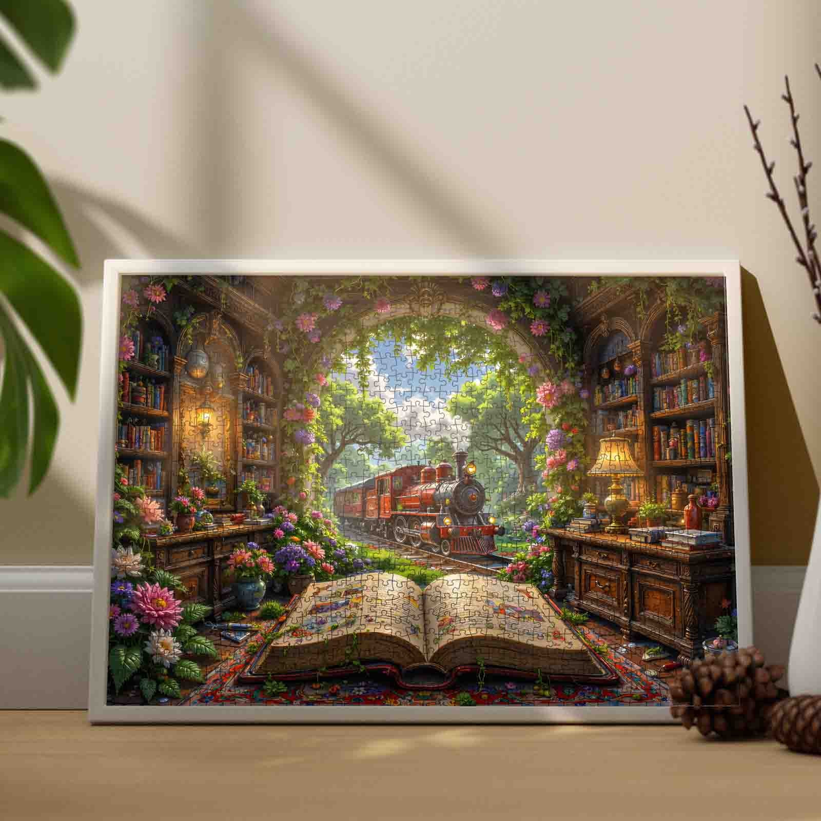 tucocoo-storybook-train-library-puzzle-1000-teile-zug image 3