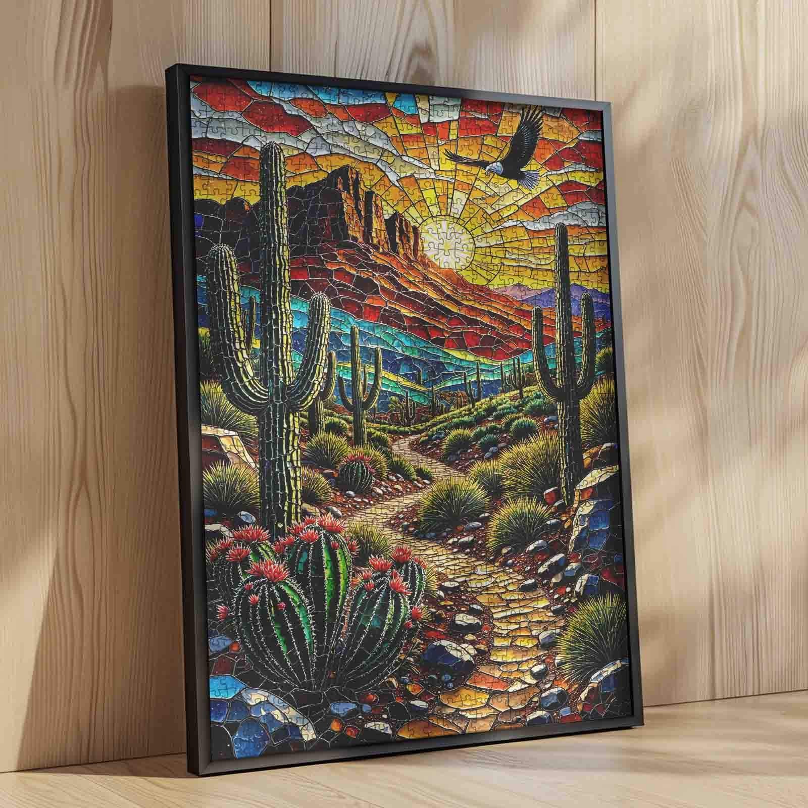 tucocoo-southwest-desert-stained-glass-puzzle-1000-teile-w-ste image 4