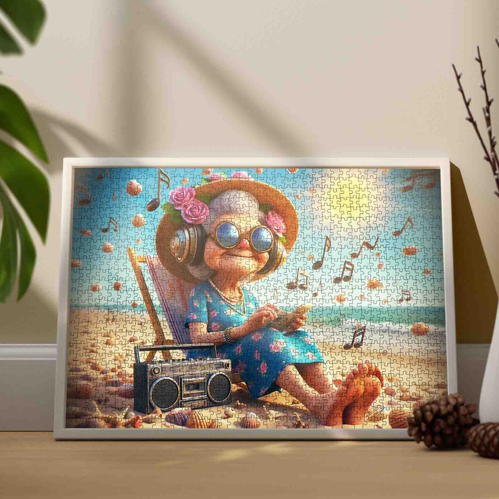 tucocoo-joyful-music-beach-granny-puzzle-1000-teile-strand image 3