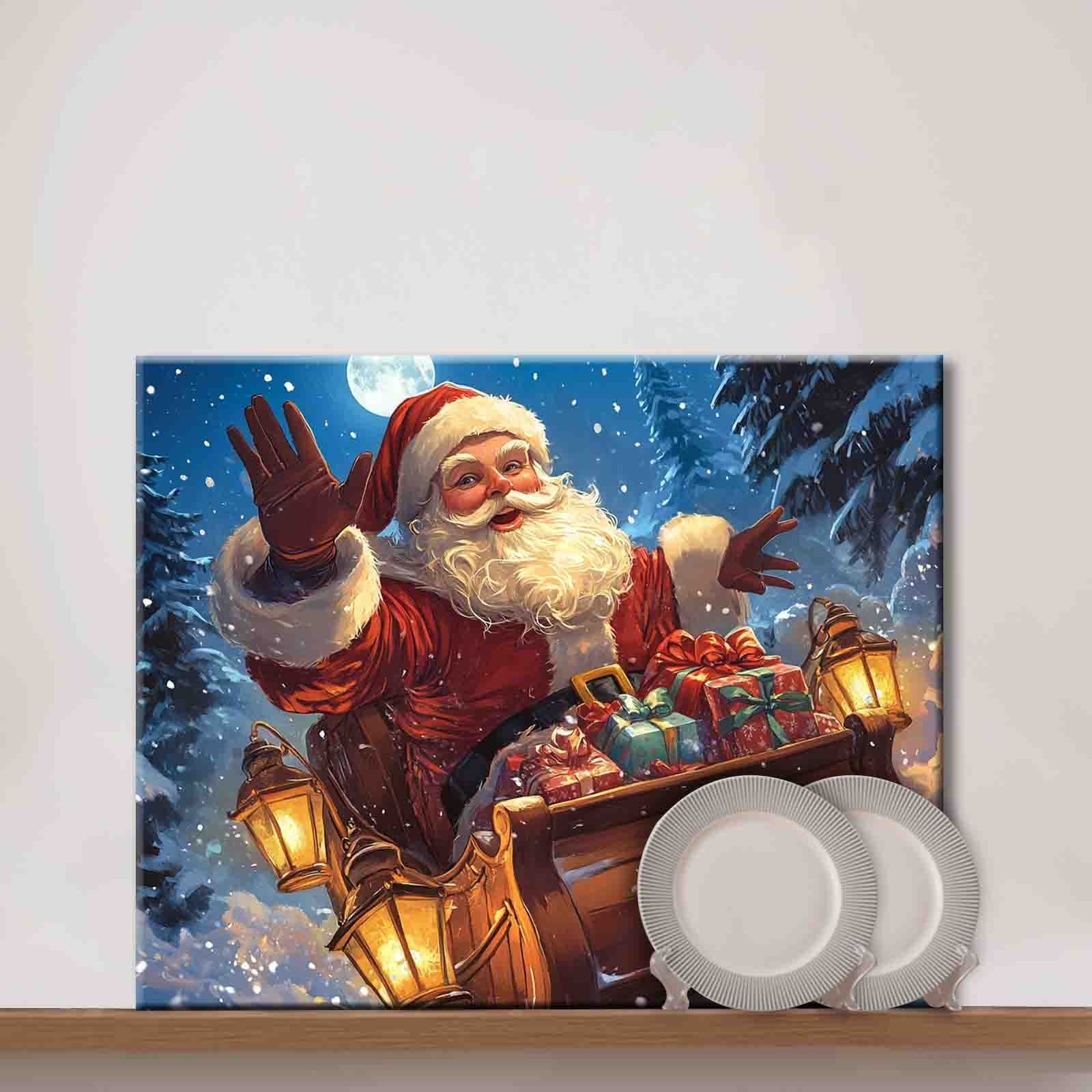 tucocoo-christmas-santa-s-sleigh-malen-nach-zahlen-40x50 image 3