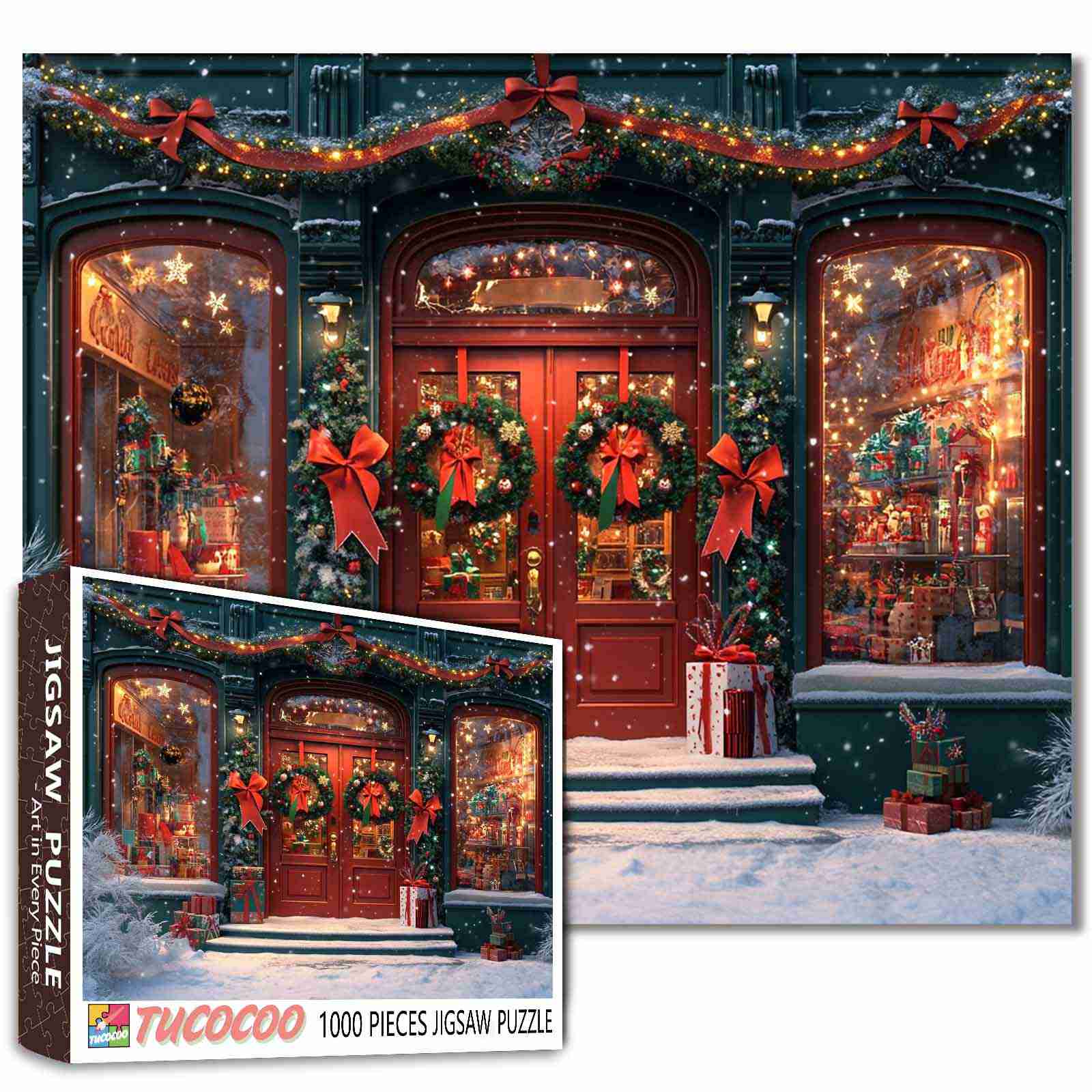 tucocoo-jigsaw-puzzles-weihnachts-spielzeugladen-puzzle-1000-teile image 1