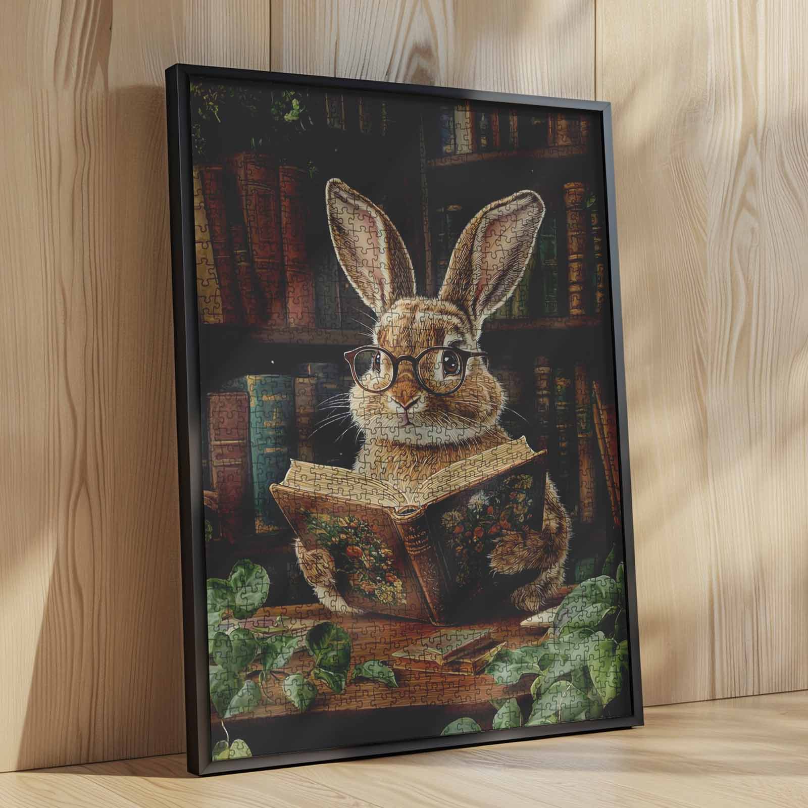 tucocoo-rabbit-reading-book-puzzle-1000-teile-hase image 4