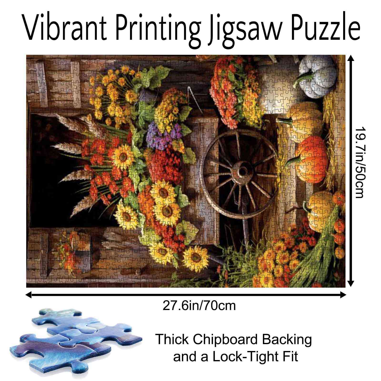 tucocoo-rustic-flower-cart-puzzle-1000-teile-blumenwagen image 5