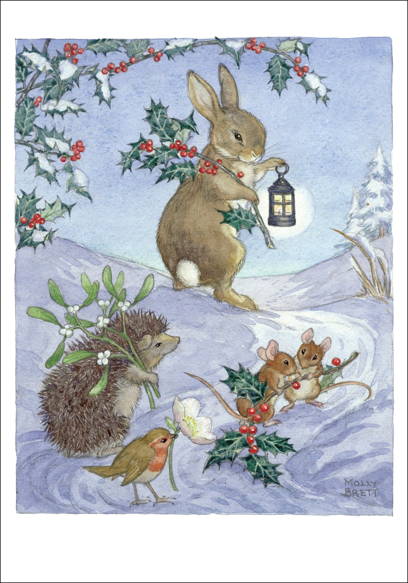 pomegranate-molly-brett-christmas-animals-karten-klein image 2