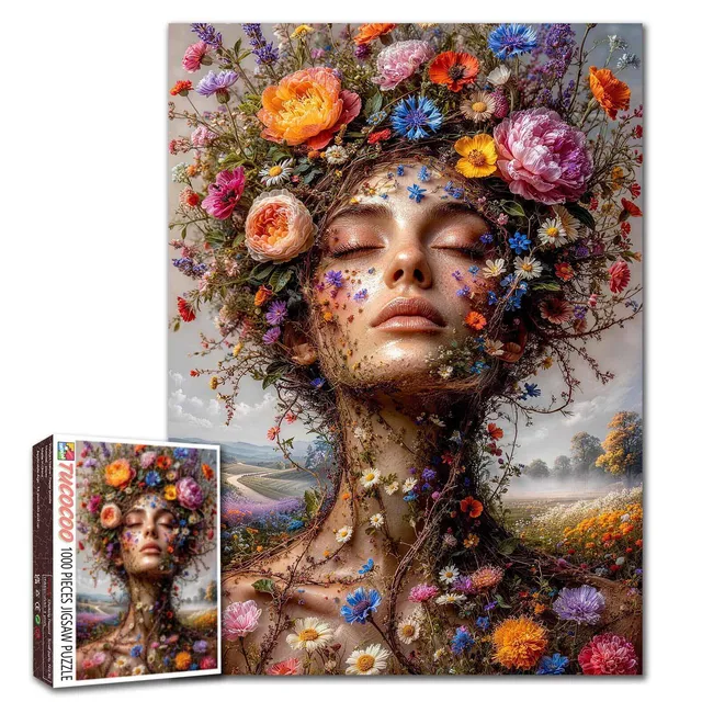 tucocoo-blooming-mother-nature-portrait-puzzle-1000-teile image 1