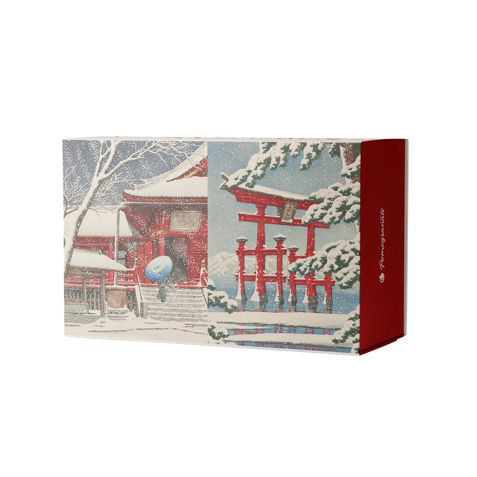 pomegranate-snowfall-120-teile-puzzle-hasui-beidseitig image 1